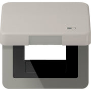 Jung - Abdeckrahmen Klappdeckel CD 590 KL USB PT Symbol USB-Ladegerät