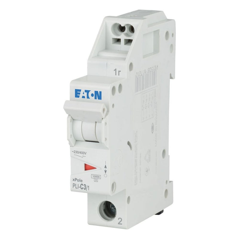 Eaton - Leitungsschutzschalter PLI-C3/1 3 A, 1p,Steckkl. C − 12 Stück
