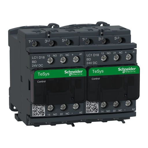 Schneider Electric - Schützkombination Wendeschützkombination LC2D18BDV 7,5kW/400V/AC3