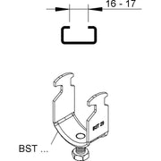 Niedax - Rohrschelle Bügelschelle BST 16 − 100 Stück