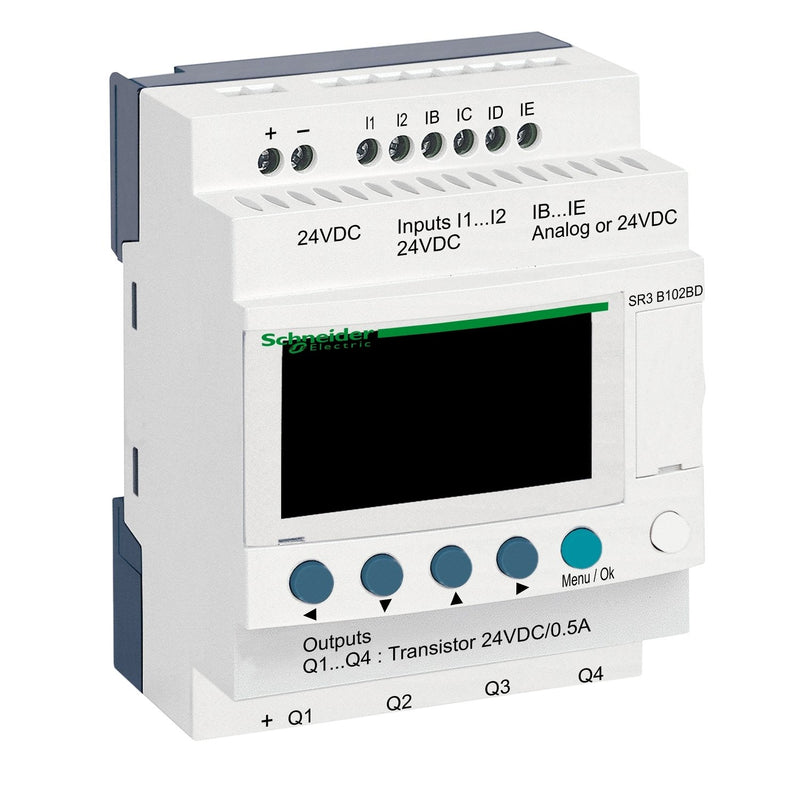 Schneider Electric - Logikmodul Zelio SR3B102BD 24VDC 10 E/A − 1 Stück