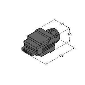 Turck - Modularer Steckverbinder (Industriesteckverbinder) PushPull-Power AIDA-POWER-CC Steckverbinder gemäß