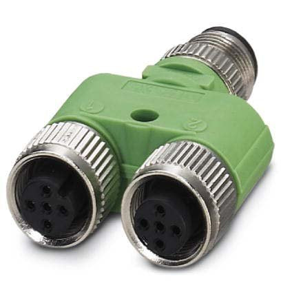 Phoenix Contact - Sensor-Aktor-Adapter Y-Verteiler/Verbinder SAC-3P-M12Y2XM12FSPE − 5 Stück