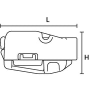HellermannTyton - Steckklemme HelaCon Releasable HCR-2-PC-CL (100) Verbindungsklemme − 100 Stück