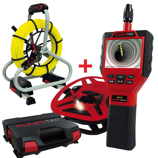 Runpotec - Inspektionskamera (Akku) Multifunctionskamera 11140 m.Glasf.Schubsystem
