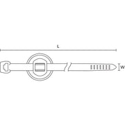 HellermannTyton - Kabelbinder Befestigungsbinder 150-37799(500) 200x4,6 schwarz − 500 Stück