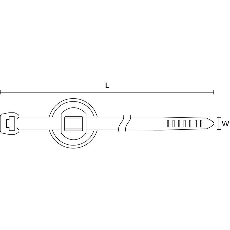 HellermannTyton - Kabelbinder Befestigungsbinder 150-37799(500) 200x4,6 schwarz − 500 Stück