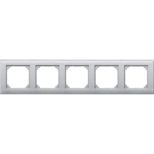 Merten - Abdeckrahmen Rahmen 5f.alu 486560 waage/senkrecht