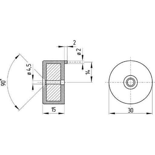 Schmersal - Betätiger für Positionsschalter mit getrenntem Betätiger Magnet BPS 300