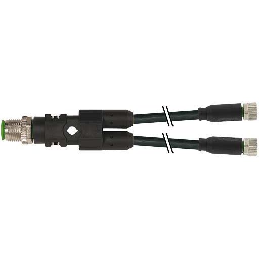 Murrelektronik - Passiver Sensor-/Aktor-Verteiler (mit Leitung) Y-Verteiler M12 7000-40821-6300100 auf M8 Bu. ger