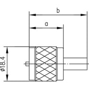 Telegärtner - Koax-Steckverbinder UHF-Kabelstecker cr/cr 100024321 G2 (RG59B/U)