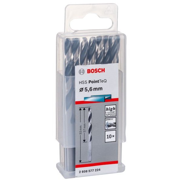 Bosch - Bohrer Metallspiralbohrer HSS 2608577224 PointTeQ DIN 338 5,6