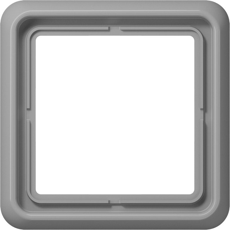 Jung - Abdeckrahmen Rahmen 1-fach gr CD 581 GR waage/senkrecht