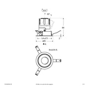 EVN Lichttechnik - Downlight/Strahler/Flutlicht LED-Einbauleuchte modular F01R09AM0627L24P Konfigurationstype