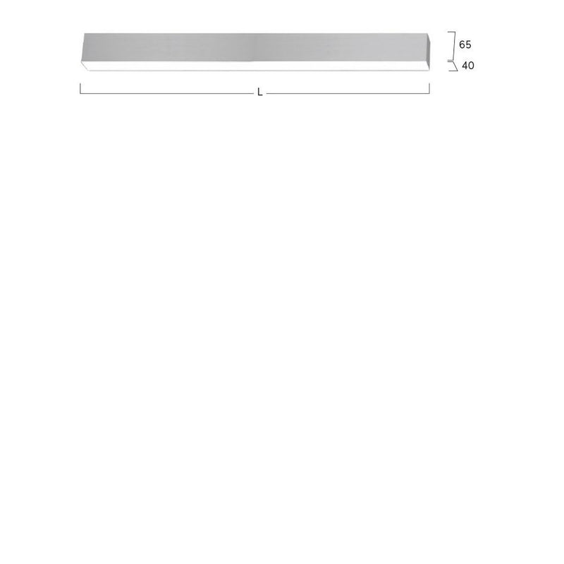 Lightnet - Decken-/Wandleuchte LED-Anbauleuchte LAXGEE-830M-L1475 3000K, silber