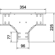 OBO Bettermann - T-Stück für Kabelrinne T-Stück für Kabelrinne RT 610 A2 60x100