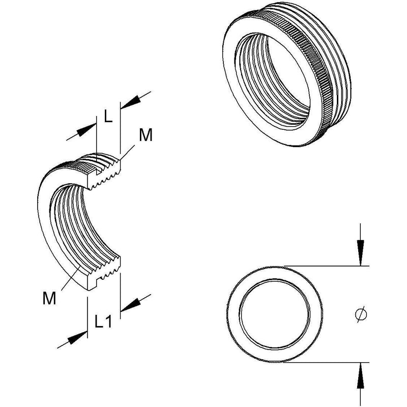 HKL - Erweiterungs-/Reduzierring Reduzierring 44M2012