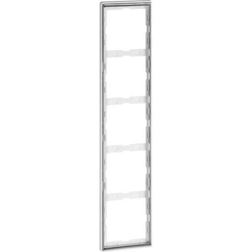 Peha - Abdeckrahmen Rahmen 5-fach rws/chr D 95.575.02.60 waage/senkrecht