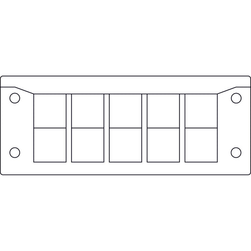 Icotek - Einführungsflansch für Kleingehäuse/Schaltschrank Kabeleinführungsleiste KEL-Quick-24/10 sw − 10 Stück