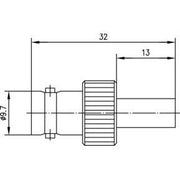 Telegärtner - Koax-Steckverbinder BNC-Kabelbuchse 100023546 75Ohm cr/cr − 5 Stück