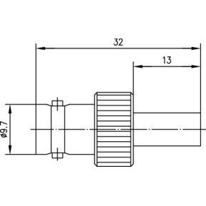 Telegärtner - Koax-Steckverbinder BNC-Kabelbuchse 100023546 75Ohm cr/cr − 5 Stück