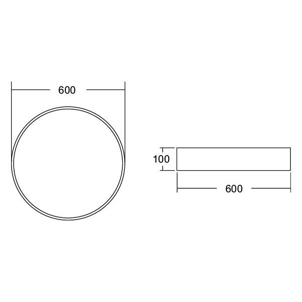 Brumberg Leuchten - Decken-/Wandleuchte LED-Anbau-Flächenleuchte 13680183 direkt 3000K