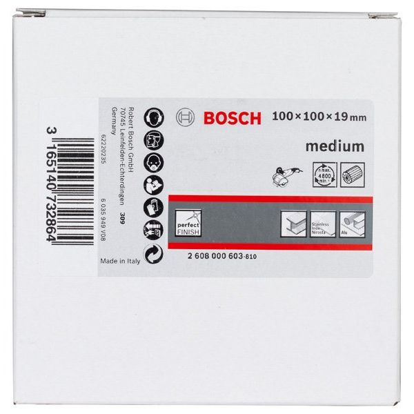 Bosch - Trenn-/Schleifscheibe Lamellenschleifwalze mit 2608000603 Vlies 19 mm mittel