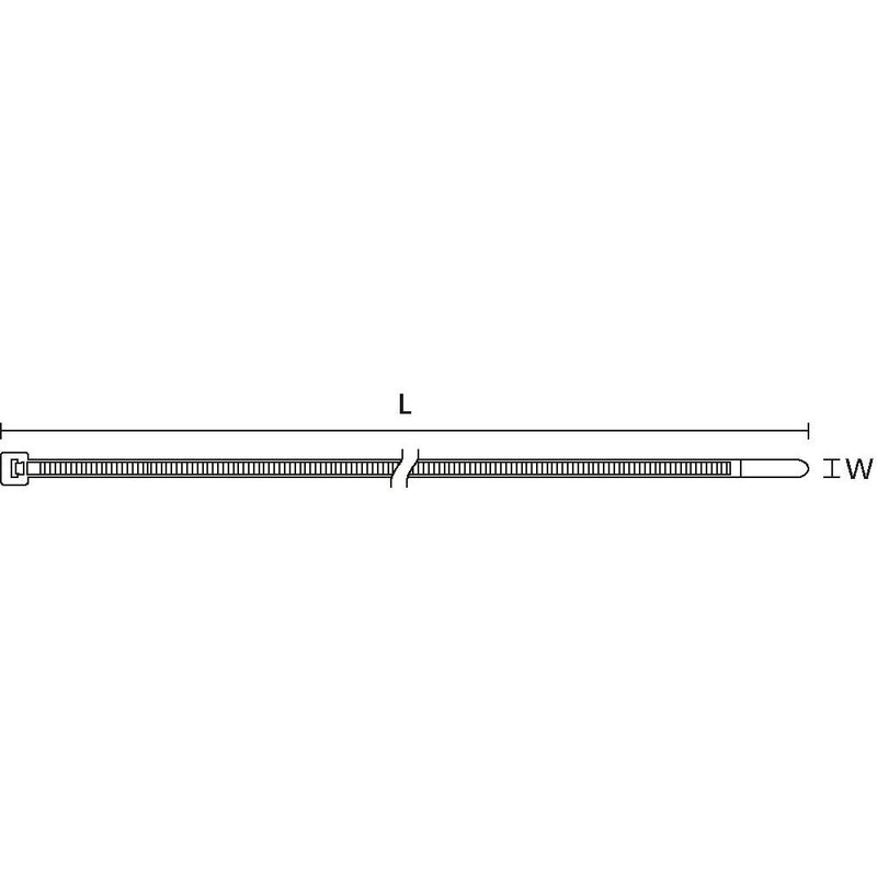 HellermannTyton - Kabelbinder T30R E/TFE BU 100 150x3,5mm − 100 Stück