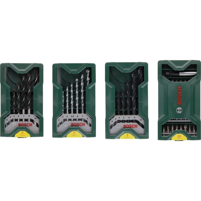 Bosch - Werkzeugset Bohr- Schrauberbit-Set 2607017071 3+1 Mini-X-Line