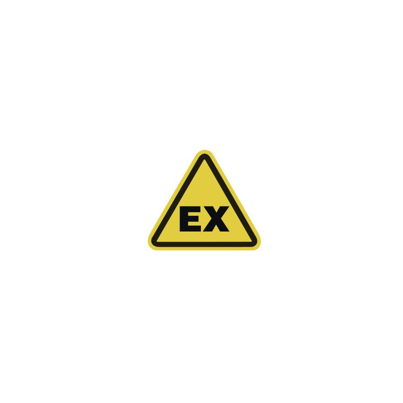 HellermannTyton - Warn-/Hinweisschild Etikett WS1-C-150-YE (100) Warnz. expl. Atmosp. − 100 Stück