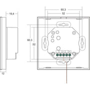Brumberg Leuchten - LED-Betriebsgerät Wandpanel weiss 18194070