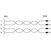 Phoenix Contact - Konfektioniertes Sensor-Aktor-Kabel Netzwerkkabel NBC-FSD/10 #1407387 CAT5 RAL5021