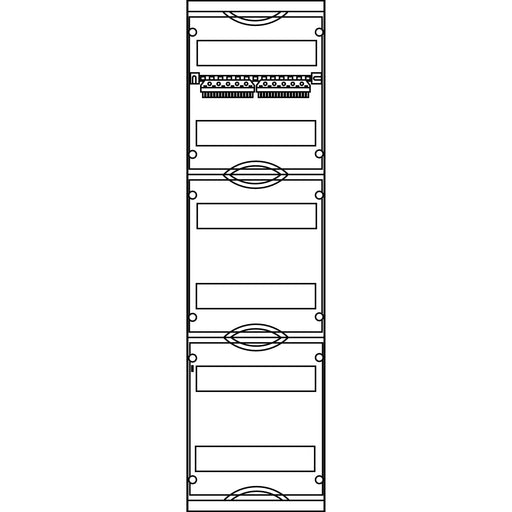 Elsta Mosdorfer - Verteilerfeld für Installationsverteiler EINBAUFELD ZS SFG-BO-BO-BO 9407899 KL(N+PE)