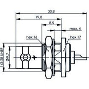 Telegärtner - Koax-Steckverbinder BNC-Einbaubuchse 100023540 75Ohm löt − 5 Stück