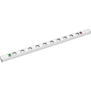 Bachmann - Mehrfachsteckdose Steckdosenleiste 509.005 10xSchutz. 1HE