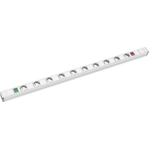Bachmann - Mehrfachsteckdose Steckdosenleiste 509.005 10xSchutz. 1HE
