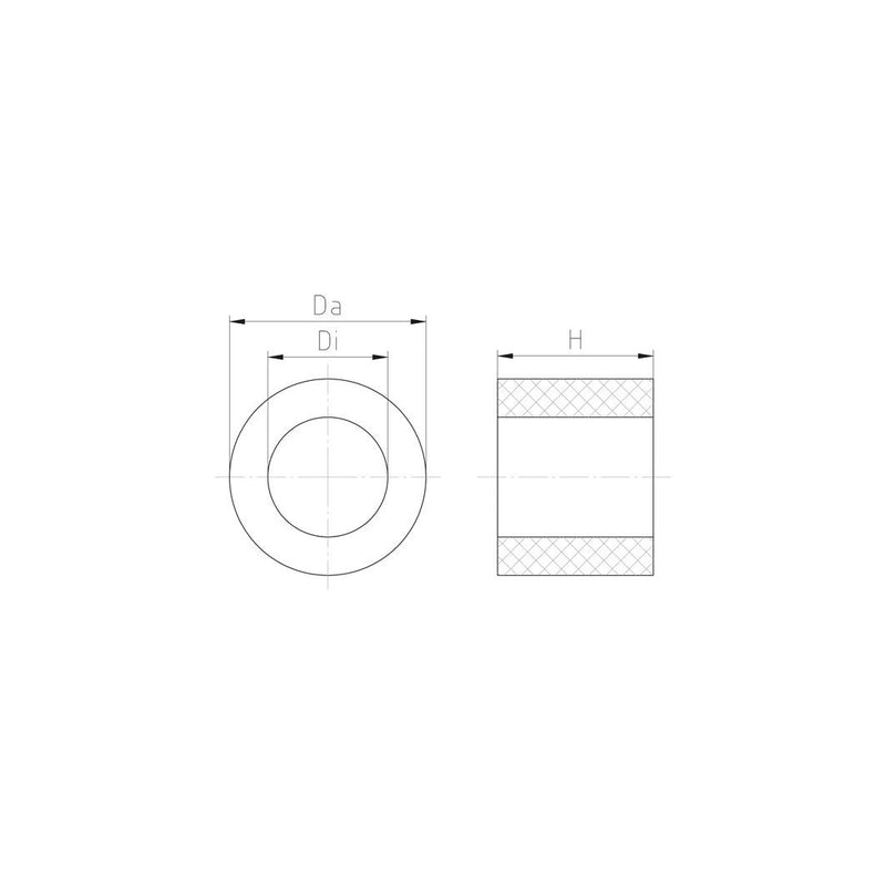 Jacob - Dichtring, flach Dichtringe WJ-RD 21 16,3X22,3X11 − 25 Stück