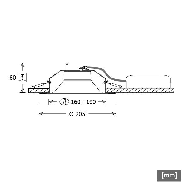 LTS Licht&Leuchten - Downlight/Strahler/Flutlicht LED-Downlight LFLEXS202.830/DALIws 830, DALI, ws