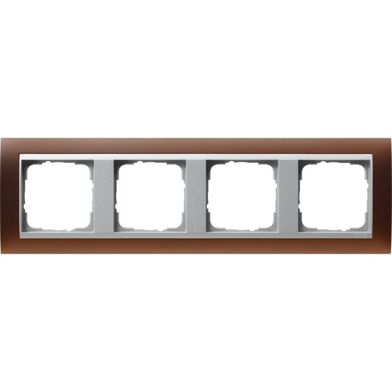 Gira - Abdeckrahmen 4f.opak dbr 021459