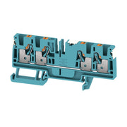 Weidmüller - Durchgangs-Reihenklemme Klemme A4C 4 DL BL PUSH IN, 4 mm² − 50 Stück