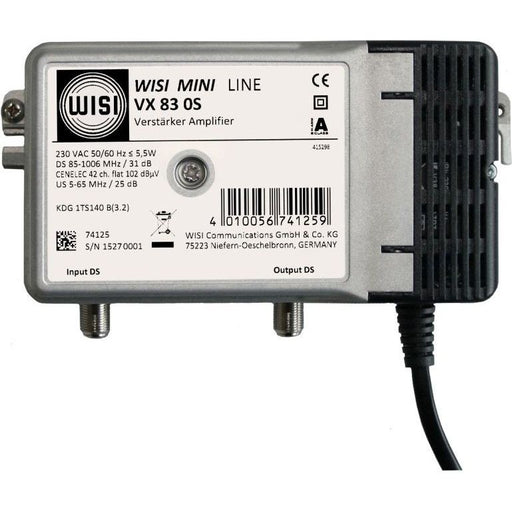 Wisi - BK-Verstärker Hausanschlussverstärker VX 83 0S 31 dB, ortsgespeist