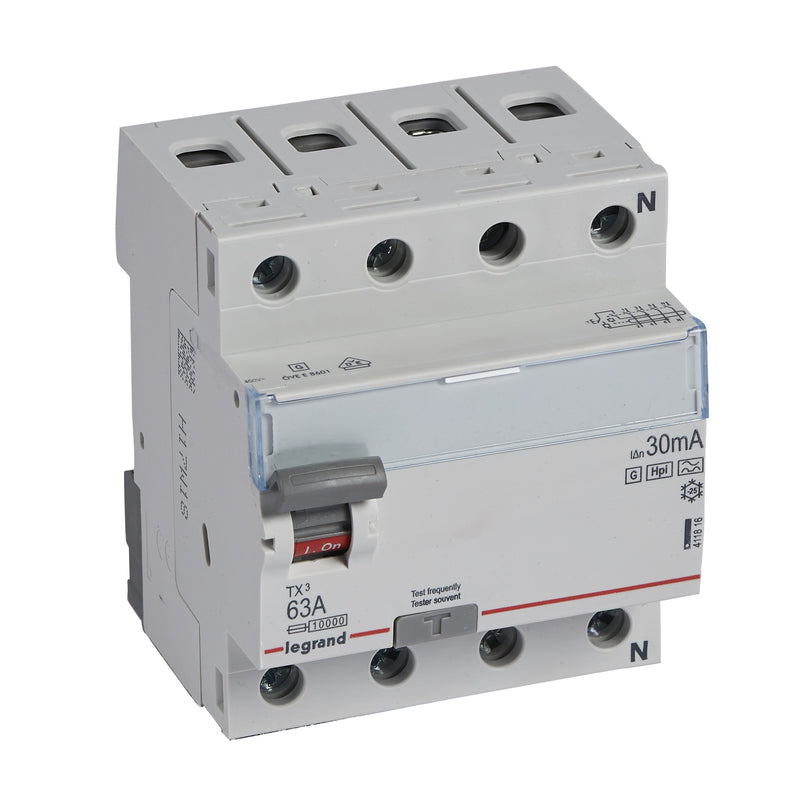 Legrand - Fehlerstrom-Schutzschalter Fehlerstromschutzschalter Legrand 411816 63A, 4-polig, 30mA