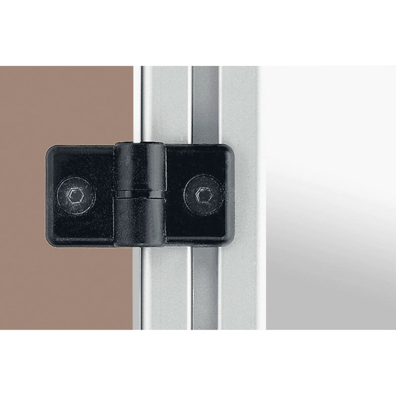Item - Verbinder für Stiel/Profilschiene Scharnier 0.0.026.10 links, schwarz