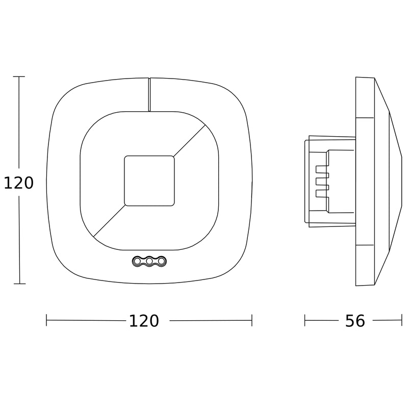 Steinel - Bussystem-Bewegungsmelder Präsenzmelder HF 360 UP WS KNX KNX − 1 Stück