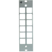 Telegärtner - Moduleinsatz für Patchpanel LWL Teilfrontplatte 3HE/7TE 100021462 eloxiert, 12xST