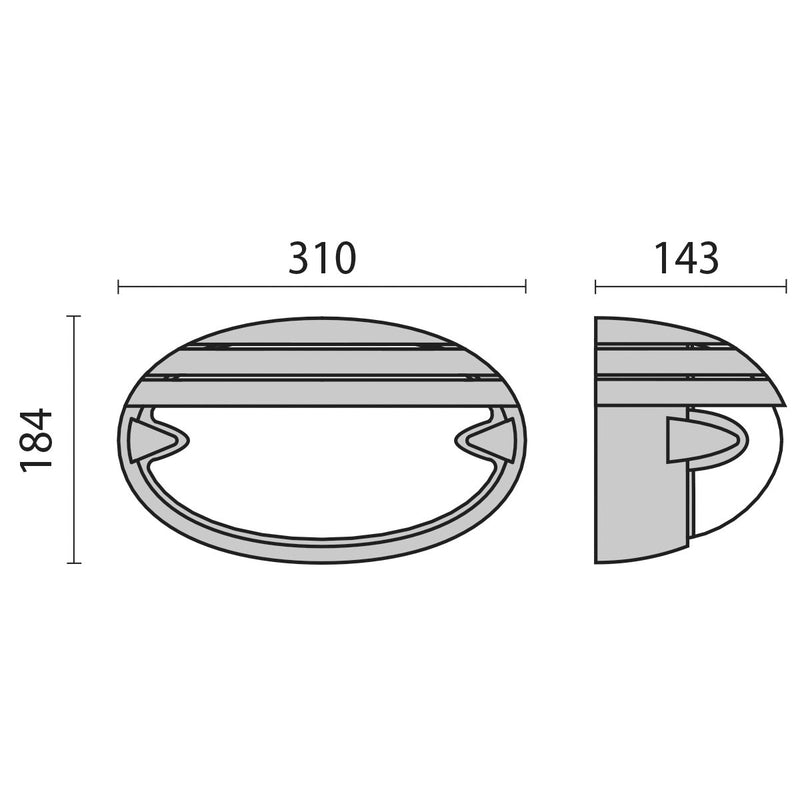 Performance in Light - Decken-/Wandleuchte Wand- und Deckenleuchte 005786 1x30W FBT TC-TSE