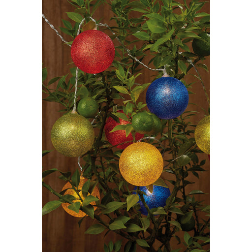 Hellum - Festbeleuchtung LED-Lichterkette 300345 mit bunten Kugeln − 6 Stück