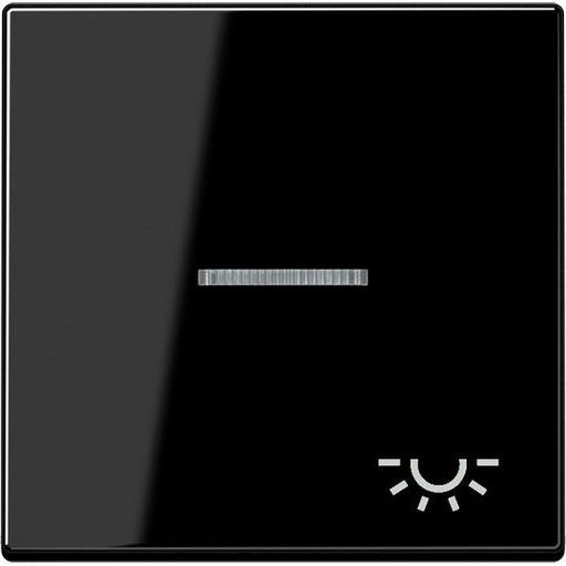 Jung - Abdeckung/Bedienelement für Installationsschalterprogramme Wippe Symbol LICHT sw A 590 KO5 L SW für Kontrollschalter