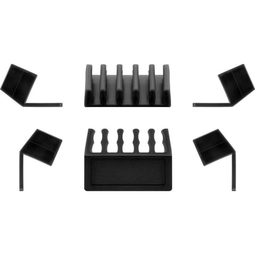 Goobay - Zubehör/Ersatzteile für Unterhaltungselektronik Kabel Management 5-Slots 70433 (VE2) sw