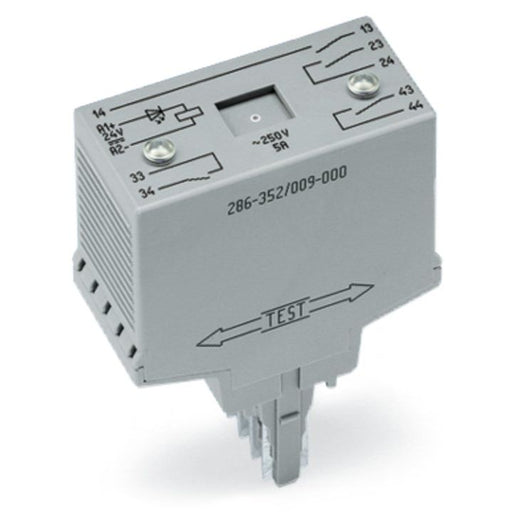WAGO - Schaltrelais Relaismodul 286-352/004-000 DC 24 V,4 S,grau